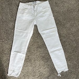 Just Black- White distressed skinny jean